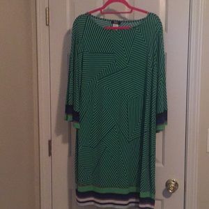 Multi colored Plus sized dress